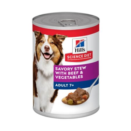 Hill's® Science Diet® Savory Stew 7+ Senior Wet Dog Food - Beef & Vegetable, 12.8 oz