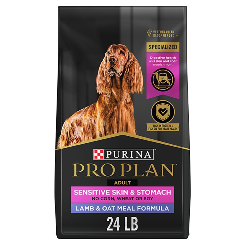 Purina® Pro Plan Sensitive Skin & Stomach Adult Dry Dog Food - Lamb & Oat Meal, No Corn, Wheat Soy