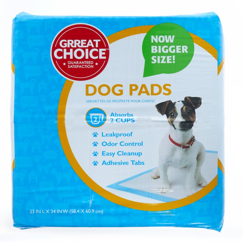 Great Choice® Regular Dog and Puppy Pee Pads, Potty Training, Unscented, 150 Count