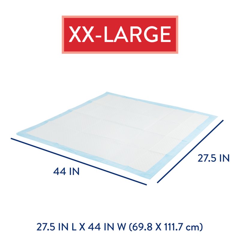 Top Paw® XXL Premium Dog and Puppy Pee Pads, Potty Training, 27.5" x 44", Unscented, 50 Count - Image 3