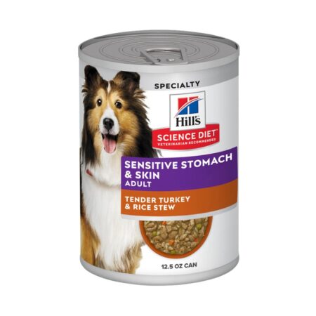 Hill's® Science Diet® Sensitive Stomach & Skin Adult Wet Dog Food - Turkey & Rice, 12.5 oz