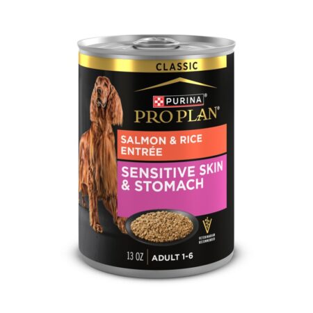 Purina® Pro Plan Sensitive Skin & Stomach Adult Wet Dog Food - Classic Pate, Salmon & Rice, 13 oz