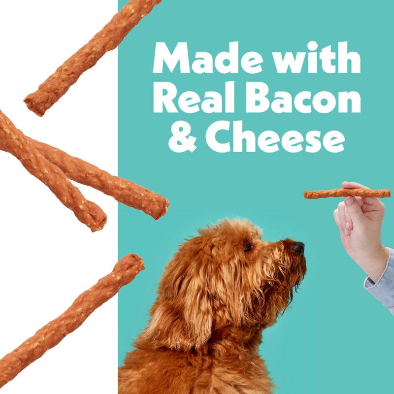Wiggles & Wags Bacon & Cheese Meaty Sticks Dog Treats 6 OZ - Image 3