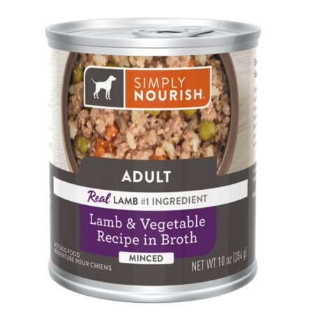 Simply Nourish Adult Wet Dog Food - Lamb & Vegetable in Broth, 10 oz