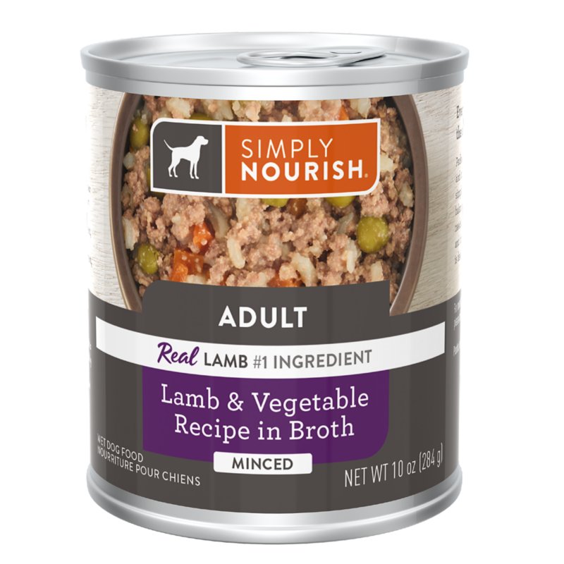 Simply Nourish Adult Wet Dog Food - Lamb & Vegetable in Broth, 10 oz