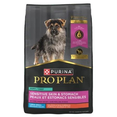 Purina Pro Plan Sensitive Skin & Stomach Large Breed Puppy Food – Salmon & Rice Formula