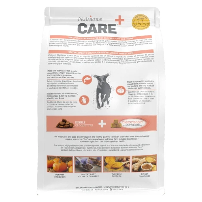 Nutrience Care Sensitive Skin & Stomach Dog Food - Salmon & Pumpkin Recipe - Image 2