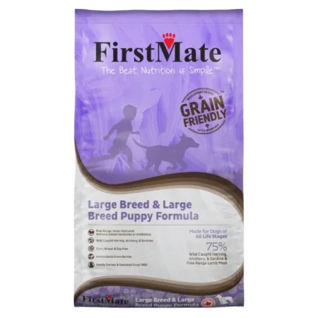 FirstMate Grain-Friendly Large Breed Dry Puppy & Dog Food - Wild Pacific Fish Meal & Lamb