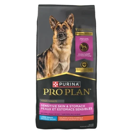 Purina Pro Plan Sensitive Skin & Stomach Large Breed Dog Food – Salmon & Rice Formula