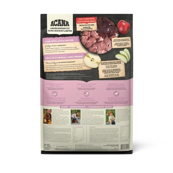 Acana Singles Limited Ingredient Diet Dry Dog Food - Lamb with Apple Recipe - Image 2