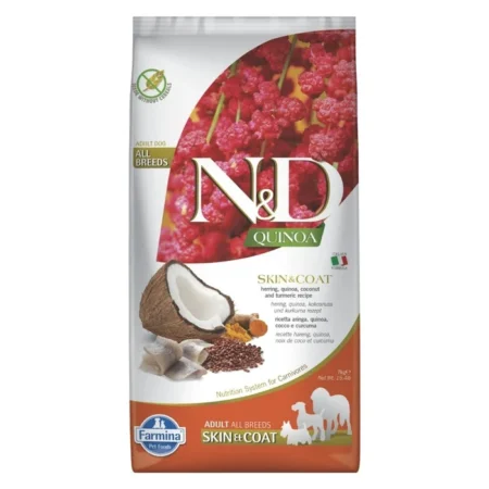 Farmina N&D Quinoa Skin & Coat All Breeds Dog Food - Herring