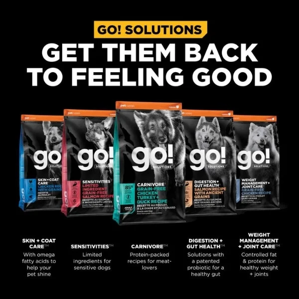 Go! Solutions Carnivore Grain-Free Dry Food for Adult Dogs - Chicken, Turkey, & Duck Recipe - Image 6