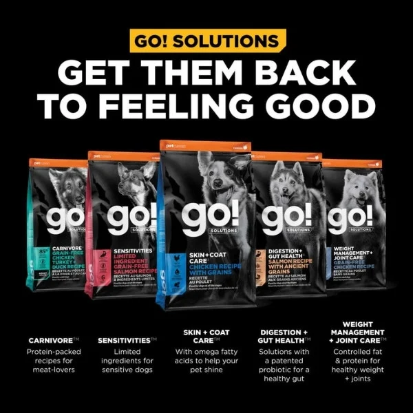 Go! Solutions Skin + Coat Care Dry Food for Dogs - Chicken Recipe with Grains - Image 6