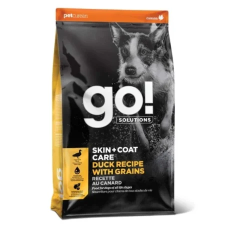 Go! Solutions Skin + Coat Care Dry Food for Dogs - Duck Recipe with Grains