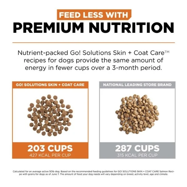 Go! Solutions Skin + Coat Care Dry Food for Dogs - Salmon Recipe with Grains - Image 5