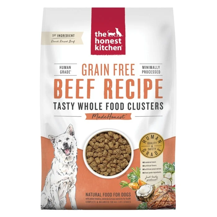 The Honest Kitchen Grain-Free Whole Food Clusters for Dogs - Beef Recipe