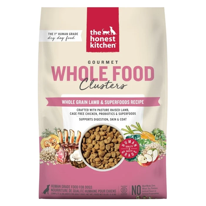 The Honest Kitchen Whole Food Whole Grain Clusters for Dogs - Lamb & Superfoods Recipe