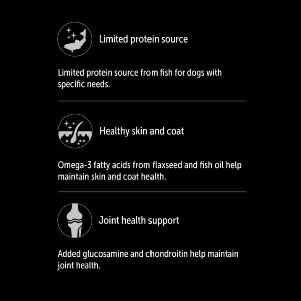 Vetdiet Dry Food for Adult Dogs - Skin & Stomach Health - Salmon & Pea Formula - Image 5